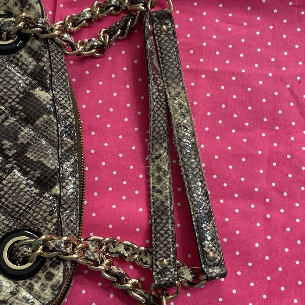 Kate Spade Gold Coast Georgina Snakeskin Quilted Chain Strap - Picture 11 of 14